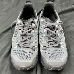 On Running Men's Gray Athletic Running Shoes